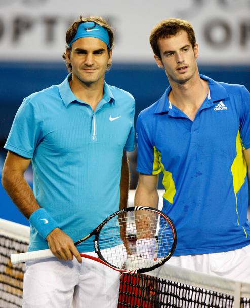 Roger Federer con Andy Murray. (Liverani)